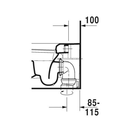 Унитаз приставной Duravit  ME by Starck 2169590000+611000002000300  микролифт