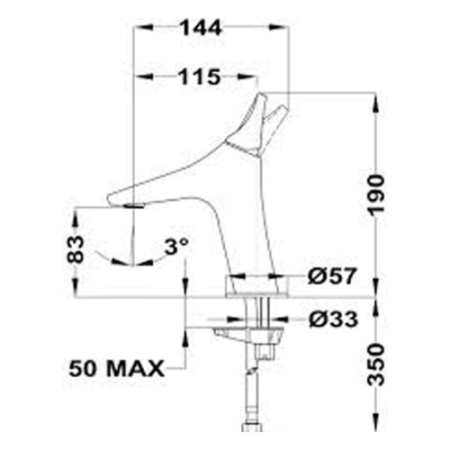 Смеситель Teka Sense 913460200 Хром