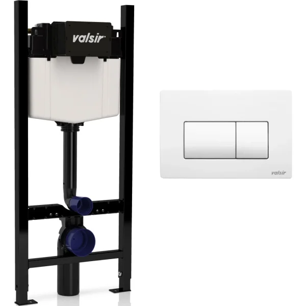 Кнопка смыва Valsir P1 VS0871300 для инсталляции, белый матовый