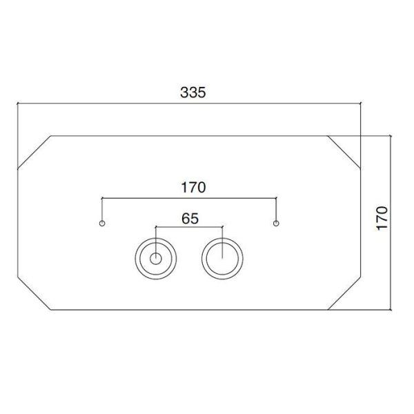 Кнопка смыва Sbordoni Romana SB071OR золото