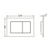 Комплект Tece TECEone K440407.WC2 инсталляция + клавиша + унитаз