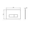 Кнопка смыва Ideal Standard Prosys Oleas R0122JG хром матовый