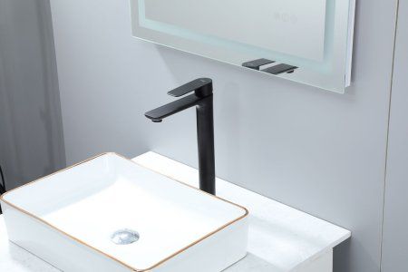 Смеситель для раковины Frap F10806-26 высокий, черный