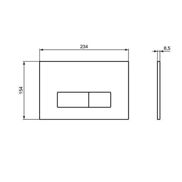 Кнопка смыва Ideal Standard Prosys Oleas R0122JG хром матовый