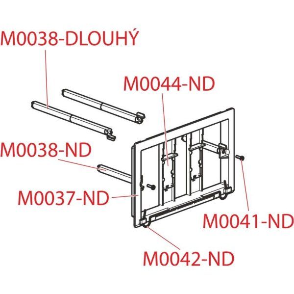 Кнопка смыва AlcaPlast  M370SB сенсорная, подключение к аккумулятору, белый