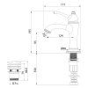 Смеситель для раковины Lemark Greek (LM5506GG)