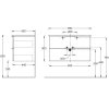 Тумба под раковину Kerama Marazzi Piano PI.F.85\WHT 85 белый глянцевый