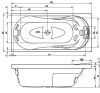 Ванна акриловая Riho Daphne BZ4000500000000 182x942