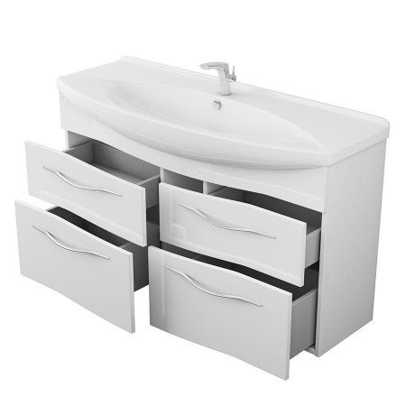 Мебель для ванной Alvaro Banos Cariño máximo 8402.1500 120 4 ящика, белый лак