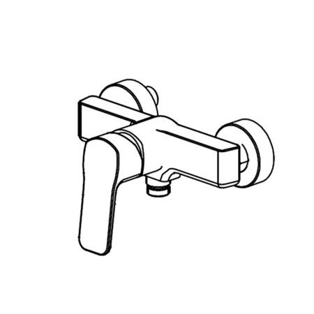 Смеситель для душа Paini Viva Style без аксессуара, черный P4UPYOGN51MT1