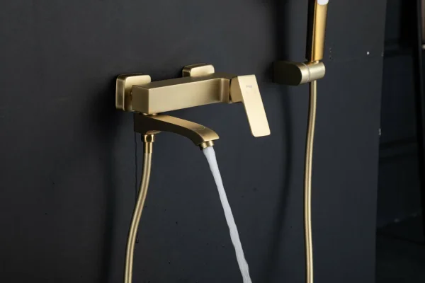 Смеситель для ванны Frap F3US27KG6-VE3, сатин золотой