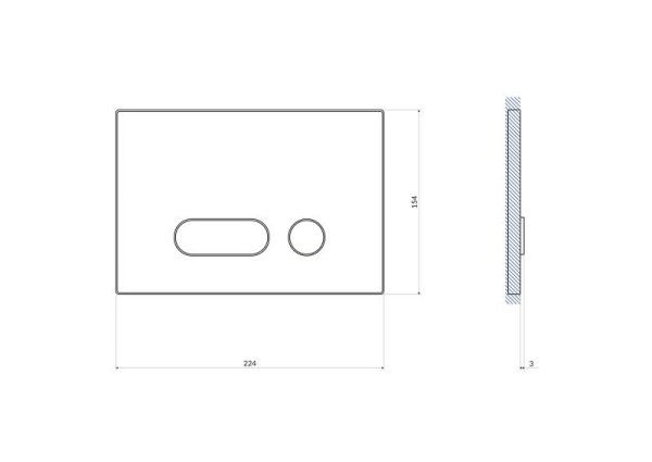 Кнопка INTERA для LINK PRO/VECTOR/LINK/HI-TEC стекло белый 60180, белый