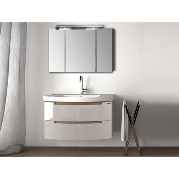 Шкаф-зеркало Berloni Bagno SN47SX/100 L 100 белый глянцевый