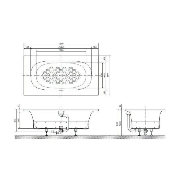 Ванна композитная Toto Neorest PKL1820 180x95 белый