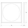 Зеркало с LED-подсветкой настенное Defesto Eclipse DF 2227 70x70 белый