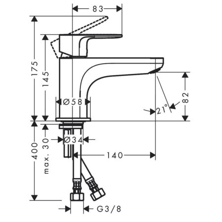 Смеситель Hansgrohe Rebris S 72434000 для ванны, хром