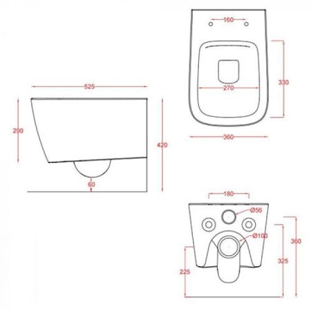 Унитаз подвесной ArtCeram A16 ASV003 05;00 белый матовый