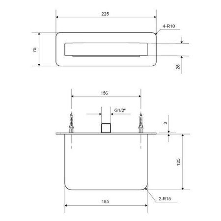 Излив настенный Excellent Krotos AREX.8025CR хром