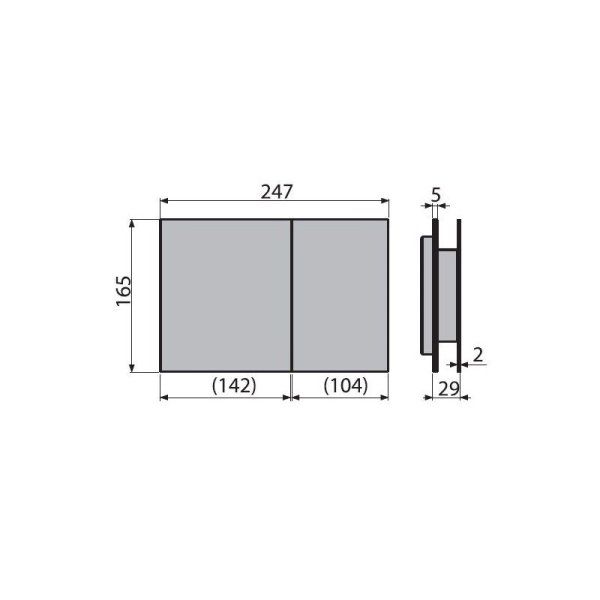 Кнопка смыва AlcaPlast Flat AIR-INOX нержавеющая сталь