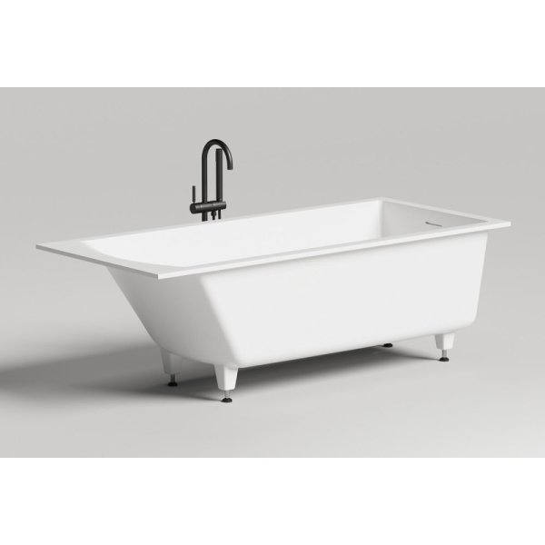 Ванна Salini Cascata Kit 104523M 180х80 материал S-Stone, белый матовый