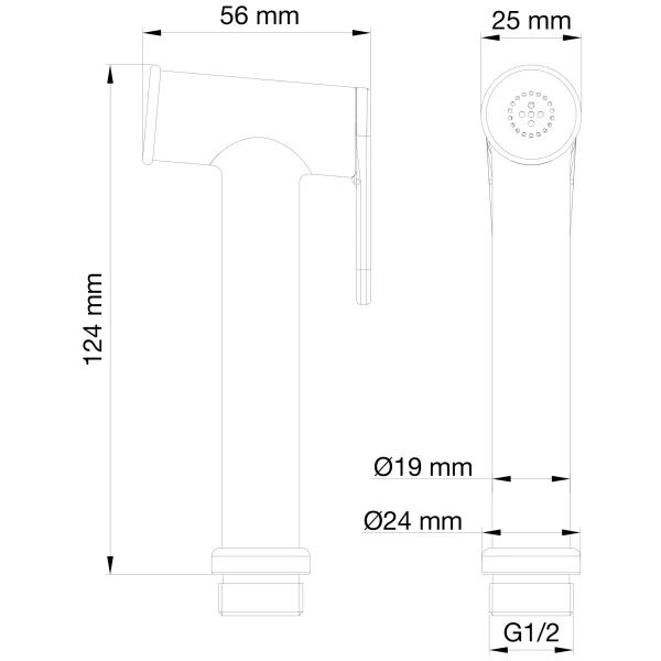 Гигиенический душ Wonzon & Woghand WW-88PQ01-RG розовое золото