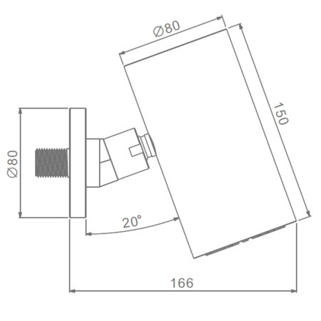 Верхний душ Raglo R452.07, хром