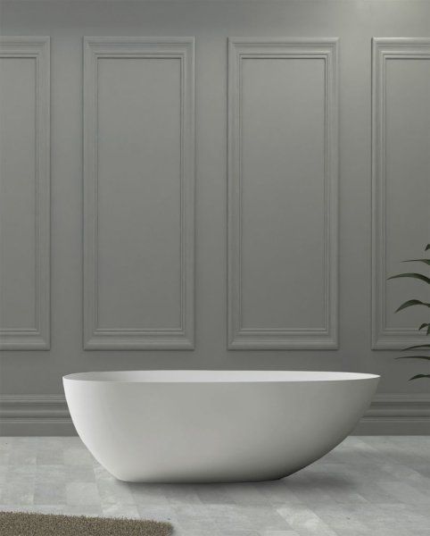 Ванна из искусственного камня ABBER Stein AS9611-1.7 белый матовый