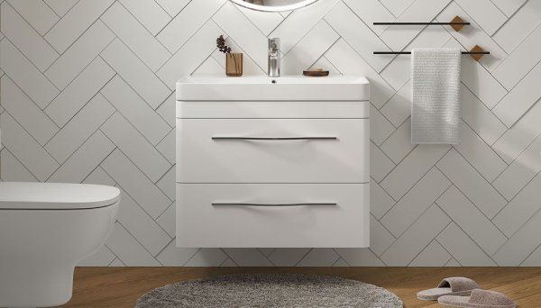 Тумба подвесная Velvex Jill 80, белый матовый (tp.JIL.9595.80.2Y белый матовый)