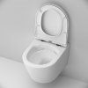 Унитаз подвесной FlashClean с сиденьем микролифт AM.PM Sense C741701SC, Белый