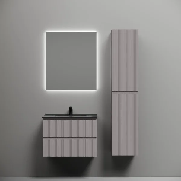 Тумба под раковину Sancos Snob T SNT70SM 69 см, подвесная, серый матовый