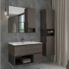Шкаф-колонна COMFORTY  "Франкфурт-40" дуб шоколадно-коричневый