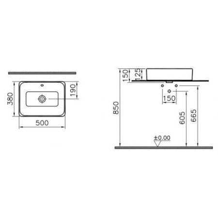 Раковина VitrA Nuo 4436B003-0016