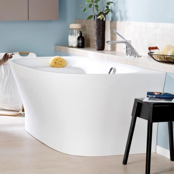 Ванна из из литьевого мрамора Duravit Cape Cod 700364000000000 190x90 пристенная