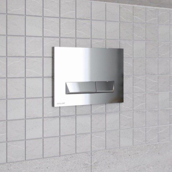 Кнопка смыва Excellent Platto INEX.PL230.150.CR хром