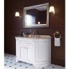 Тумба с раковиной Tiffany World York nuovo YOR4130-BO+S53 bi комплект 130 белый/золото