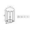 Душевой уголок Ravak Blix Slim BLSCP4-80 X3BM40C00Z1 Transparent, хром