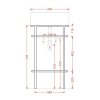 Полка для консоли ArtCeram Fuori Scala TFA002 56 moka