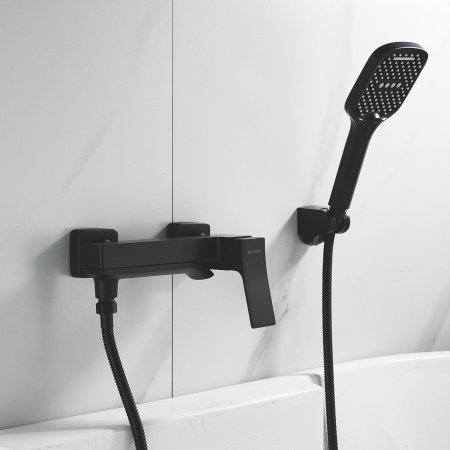 Смеситель для ванны однорычажный  Shevanik S4002H, Черный