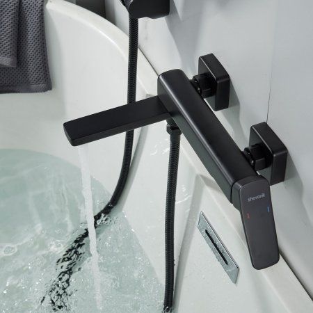 Смеситель для ванны Shevanik S9UN95BY2HJO, Черный