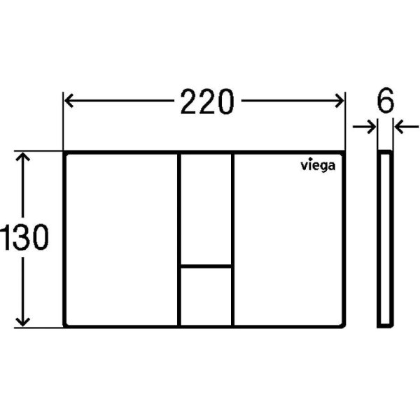 Кнопка смыва Viega Visign for Style 24 773304 черный