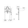Система инсталляции для раковины Oli Urinal 011376
