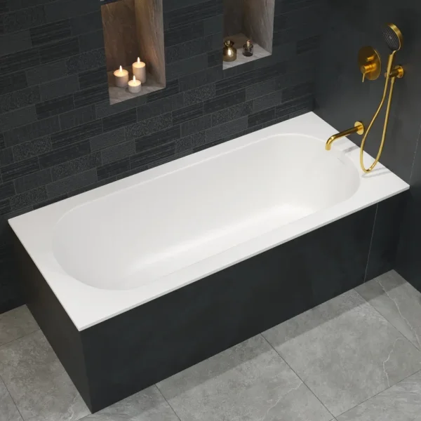 Ванна из литьевого мрамора Whitecross Gin 0217.175075.200 175x75 см, белый матовый