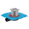 Душевой трап Berges Wasserhaus Zentrum Uno 090362 10x10 хром матовый