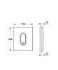 Кнопка смыва Grohe Arena Cosmopolitan 38857000 для писсуара, хром