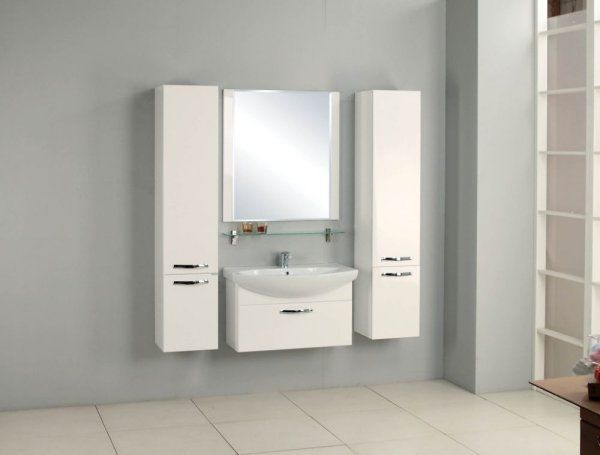 Тумба с раковиной Aquaton Ария 1A141701AA010 80 белый