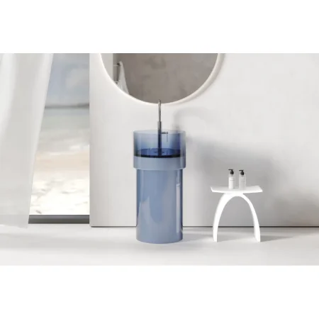 Раковина Abber Kristall AT2701Saphir 45x45 см, напольная, сапфир