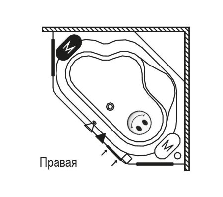 Ванна акриловая Riho Winnipeg BA4800500000000 145x145