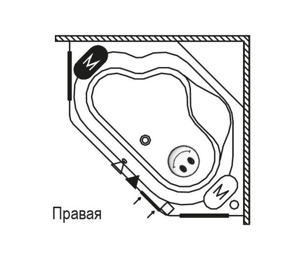 Ванна акриловая Riho Winnipeg BA4800500000000 145x145