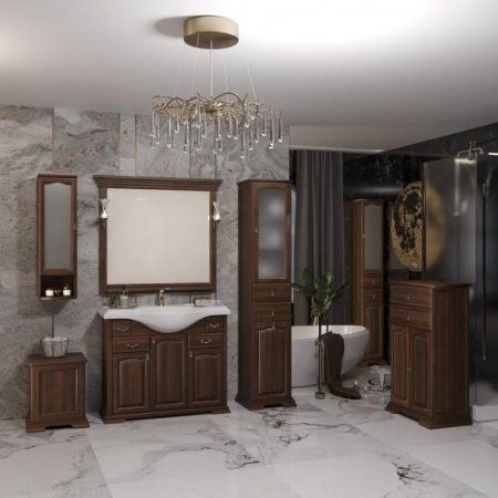 Тумба Opadiris Риспекто 100, цвет орех антикварный (под раковину Классик 105)