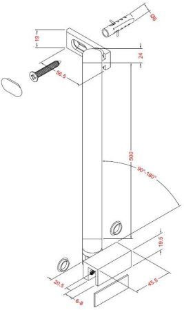 Держатель стекла Allen Brau Priority 3.31103.BBA черный браш
